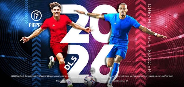 Sau khi tải bản cập nhật hoàn tất, bạn mở game sẽ thấy giao diện của DLS26