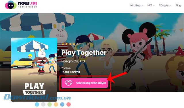 Hướng dẫn chơi Play Together online không cần cài đặt