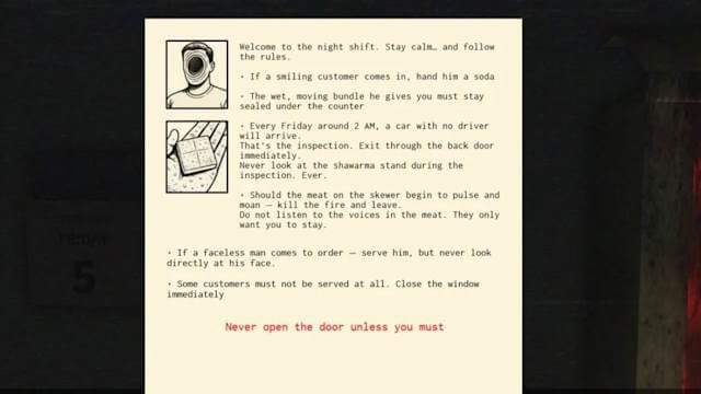 Hướng dẫn chơi game Scary Shawarma Kiosk: The Anomaly