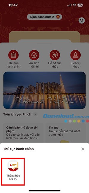 cach dang ky tam tru tren VNeID 2*449995