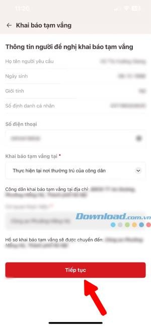 khai bao tam vang VNeID 3*547297