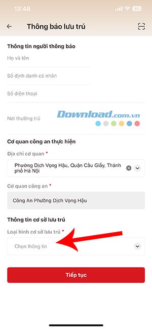 cach dang ky tam tru tren VNeID 8*449992