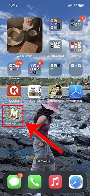 Ứng dụng beta sau khi được cài đặt sẽ xuất hiện trên màn hình chính của iPhone để người dùng sử dụng