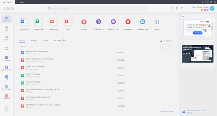 Bộ ứng dụng tất cả trong một của WPS Office