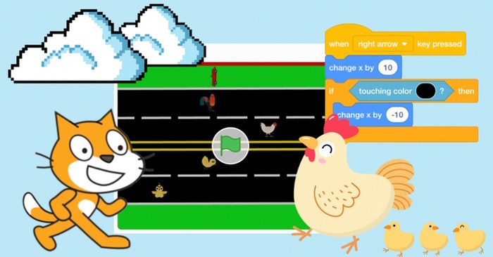 Hướng dẫn làm game Cross the Road trên Scratch - Lập trình game đơn giản
