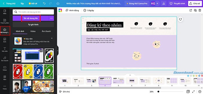 Hướng dẫn lồng tiếng vào bài thuyết trình Canva | Cách lồng tiếng dễ dàng
