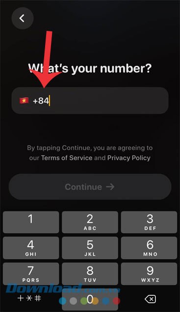 Nhập số điện thoại