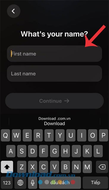 Nhập họ và tên