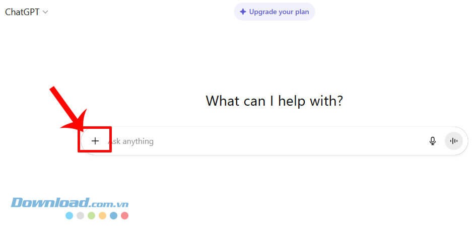 nhấn vào biểu tượng dấu “+”.