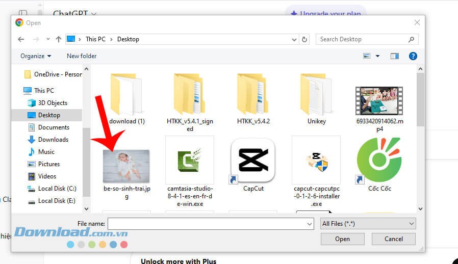 chọn một hình ảnh bất kỳ