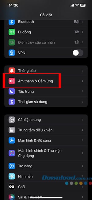 Cách tắt rung iPhone khi bật chế độ im lặng