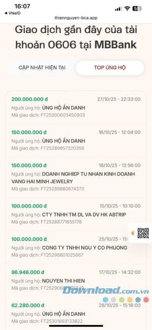 ung ho dong bao vung lu tren VNeID 5*543017