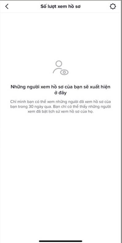 Danh sách ai truy cập vào hồ sơ TikTok