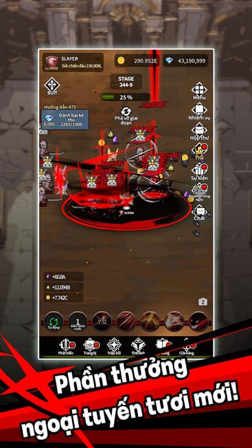 Phần thưởng ngoại tuyến hấp dẫn