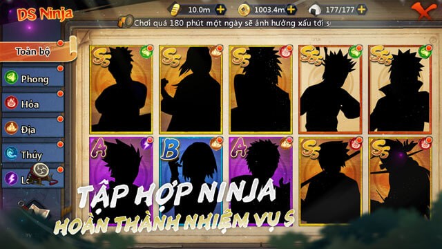 Tập hợp Ninja – Hoàn thành Nhiệm Vụ S