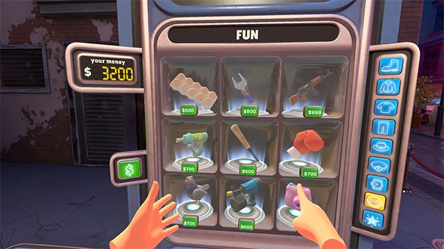 Mua trang bị và vật phẩm trong cửa hàng game I'm Security