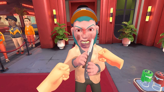 Bạn kiểm soát khách ra vào câu lạc bộ trong game I Am Security