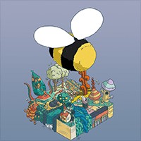 I Commissioned Some Bees: Tìm 1000 Ong Trong Tranh