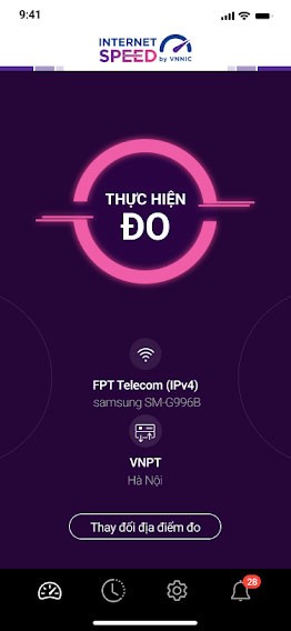 Kiểm tra tốc độ internet
