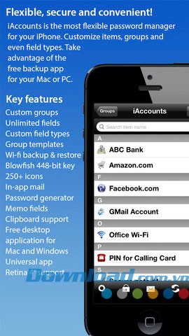 iAccounts Lite for iOS