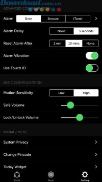 thiết lập các chức năng bảo vệ