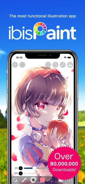 ibis Paint X là app vẽ tranh manga, anime đẹp
