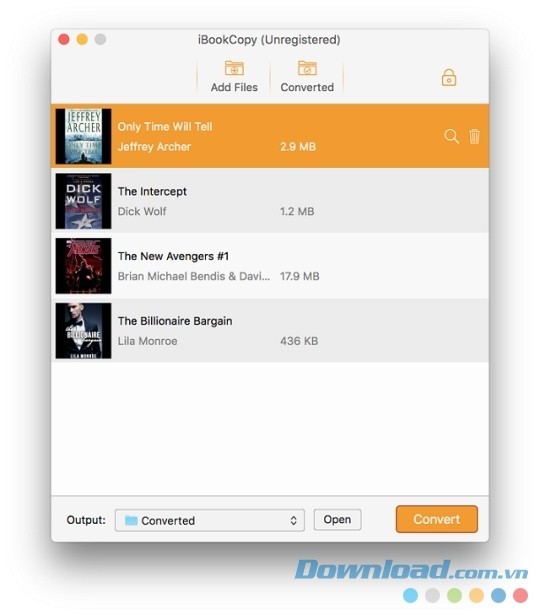 Thêm sách và chuyển đổi để loại bỏ DRM cho iBook