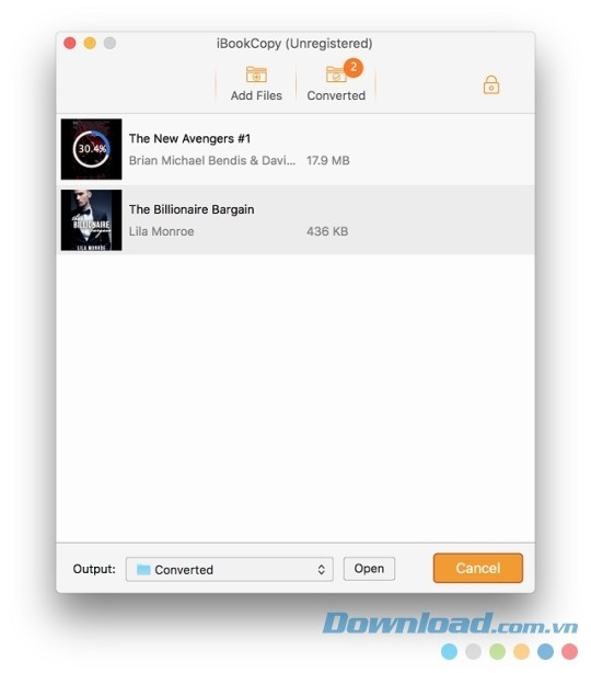 Dễ dàng xem và tìm kiếm sách đã chuyển đổi