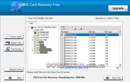 iCare Card Recovery Free