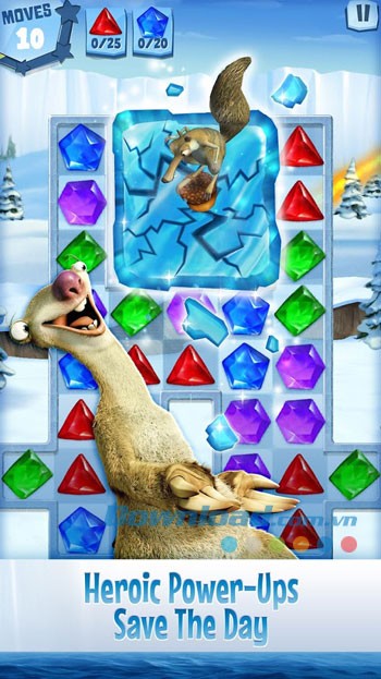 Thu thập các nguồn sức mạnh power-up trong game