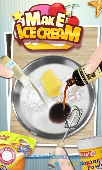 Game làm kem Ice Cream Maker