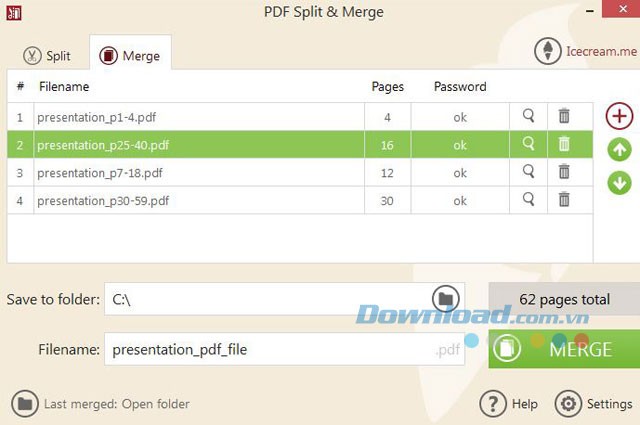 Ghép nối file PDF nhanh chóng