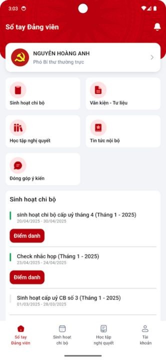 Giao diện chính của ứng dụng