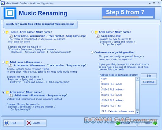 Ideal Music Sorter