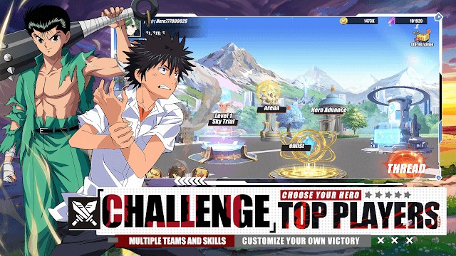 Chọn anh hùng anime của bạn và thách thức những người chơi hàng đầu trong Idle Alliance