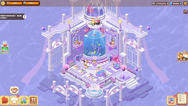 Quản lý các nhà hàng, cửa hàng theo chủ đề đầy màu sắc trong Idle Animal Plaza game