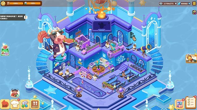 Tiến bộ trong Idle Animal Plaza để mở khóa các đặc quyền, nội dung mới