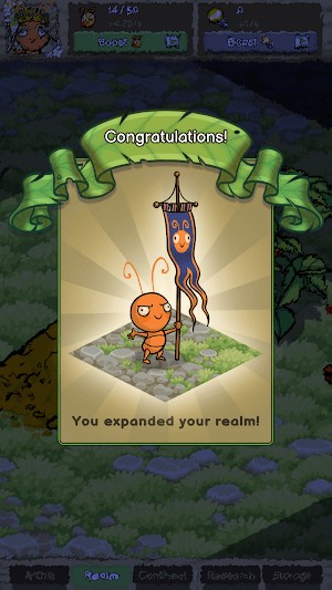 Mở rộng vương quốc kiến của mình tới vùng đất mới