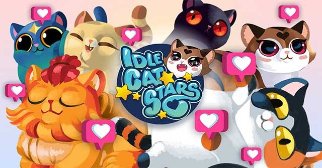 Idle Cat Stars for Android là trò chơi mô phỏng quản lý các siêu sao mèo dễ thương