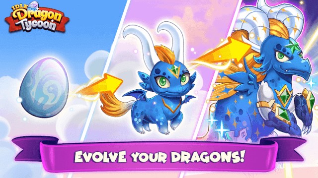 Nuôi và tiến hóa những con rồng của bạn trong game Idle Dragon Tycoon