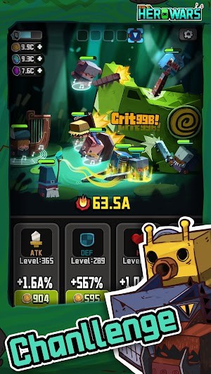 Idle Hero Wars đưa bạn vào cuộc phiêu lưu hoành tráng, chinh phục các thách thức