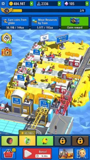 Idle Inventor Factory Tycoon cho bạn quản lý nhà máy sản xuất phương tiện của mình