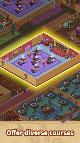 Mở khóa các khóa học, ký túc xá, nhân vật