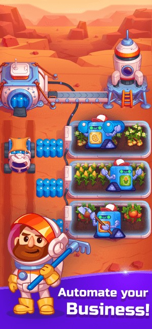 Idle Mars Colony cho bạn phát triển trang trại trên sao Hỏa