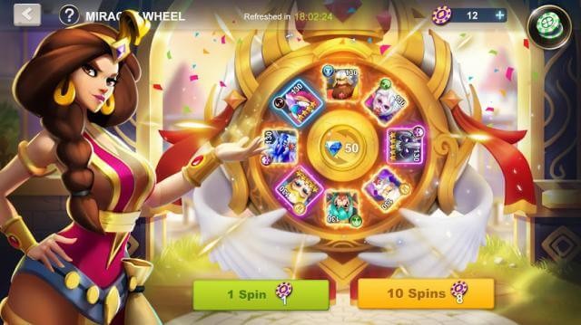 Quay để nhận thưởng hàng ngày