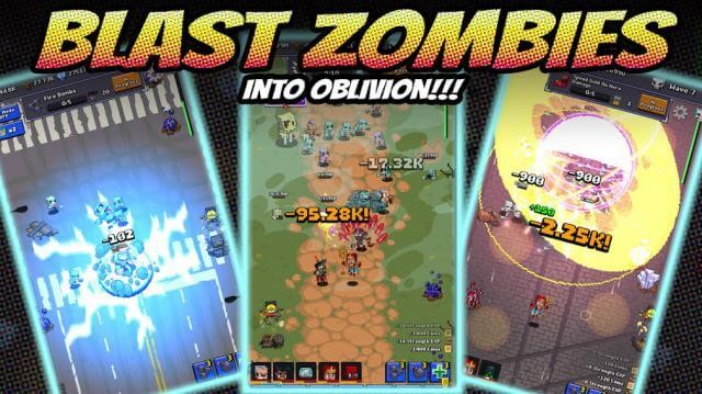 Đánh bại zombie trong thời tận thế trong game Idle Zombie Superhero