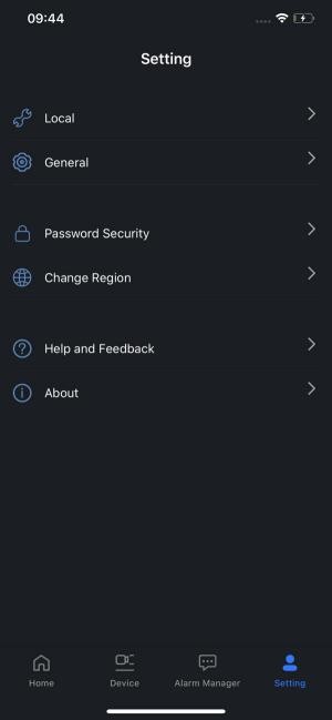 Thiết lập ứng dụng