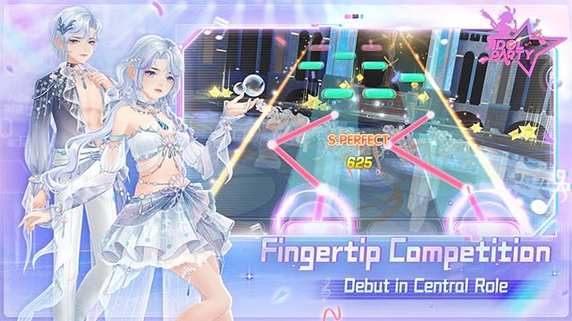 Idol Party game nhịp điệu thời trang và tương tác trong xã hội ảo của các idol