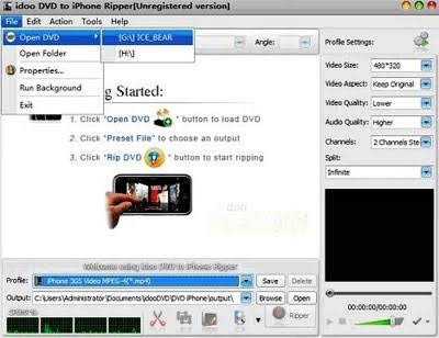 idoo DVD to iPhone Ripper