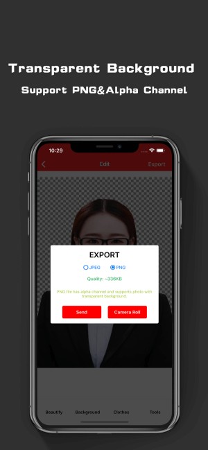 Chọn định dạng xuất ảnh